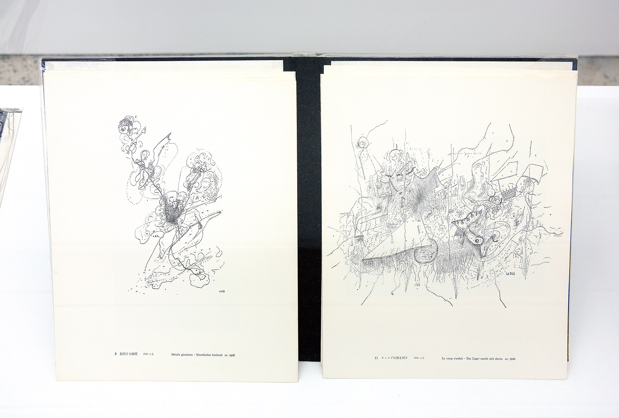 Wols, Boxed portfolio of drawings and watercolours, plus 82 page book, 1964, 305 x 265 mm, published by Misuzu Shobo, Japan