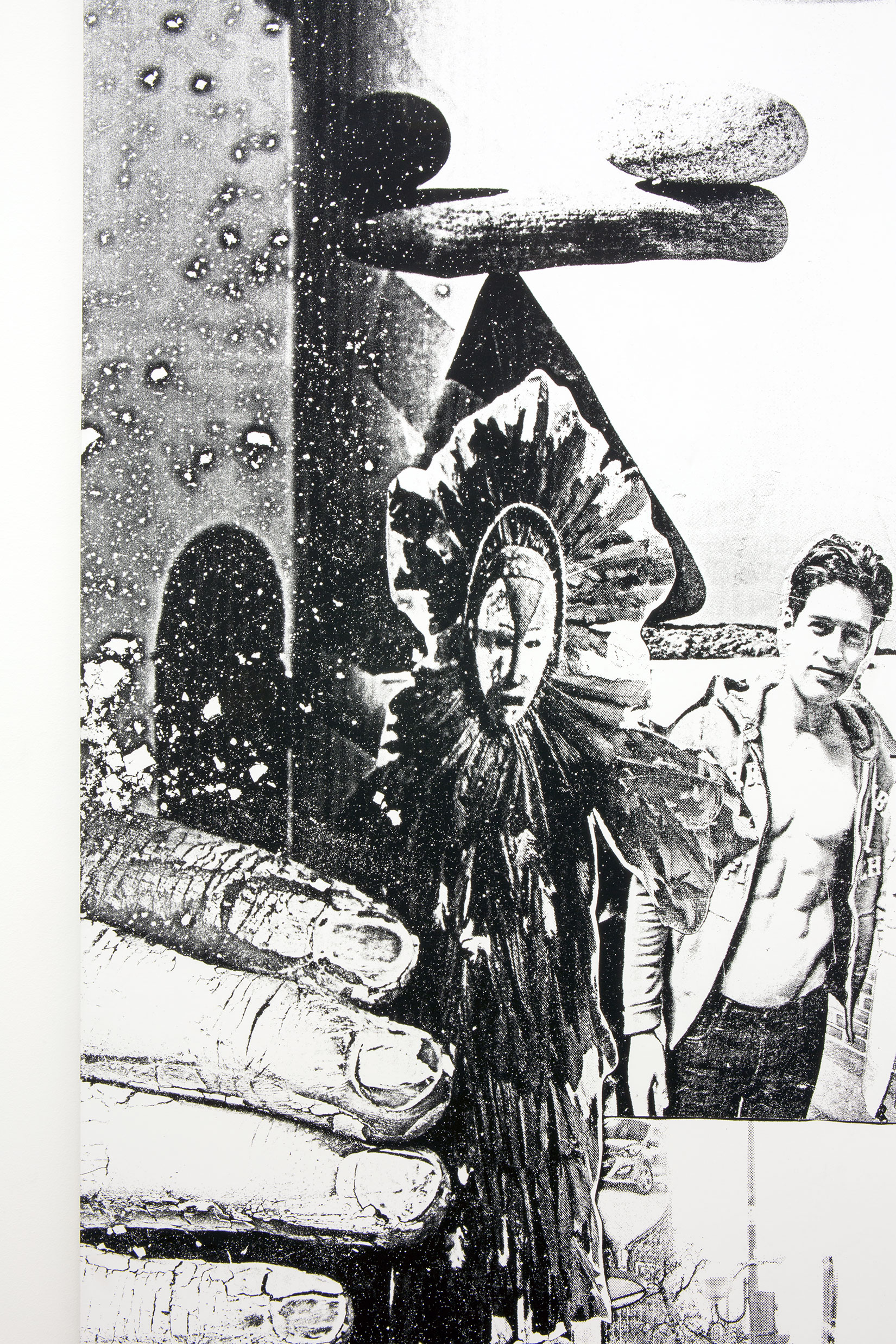 Lucie Stahl, “Abercrombie Workout”, 2014, inkjet print and collage on aluminium back-frame, 1670 x 1200 mm, Courtesy the artist.