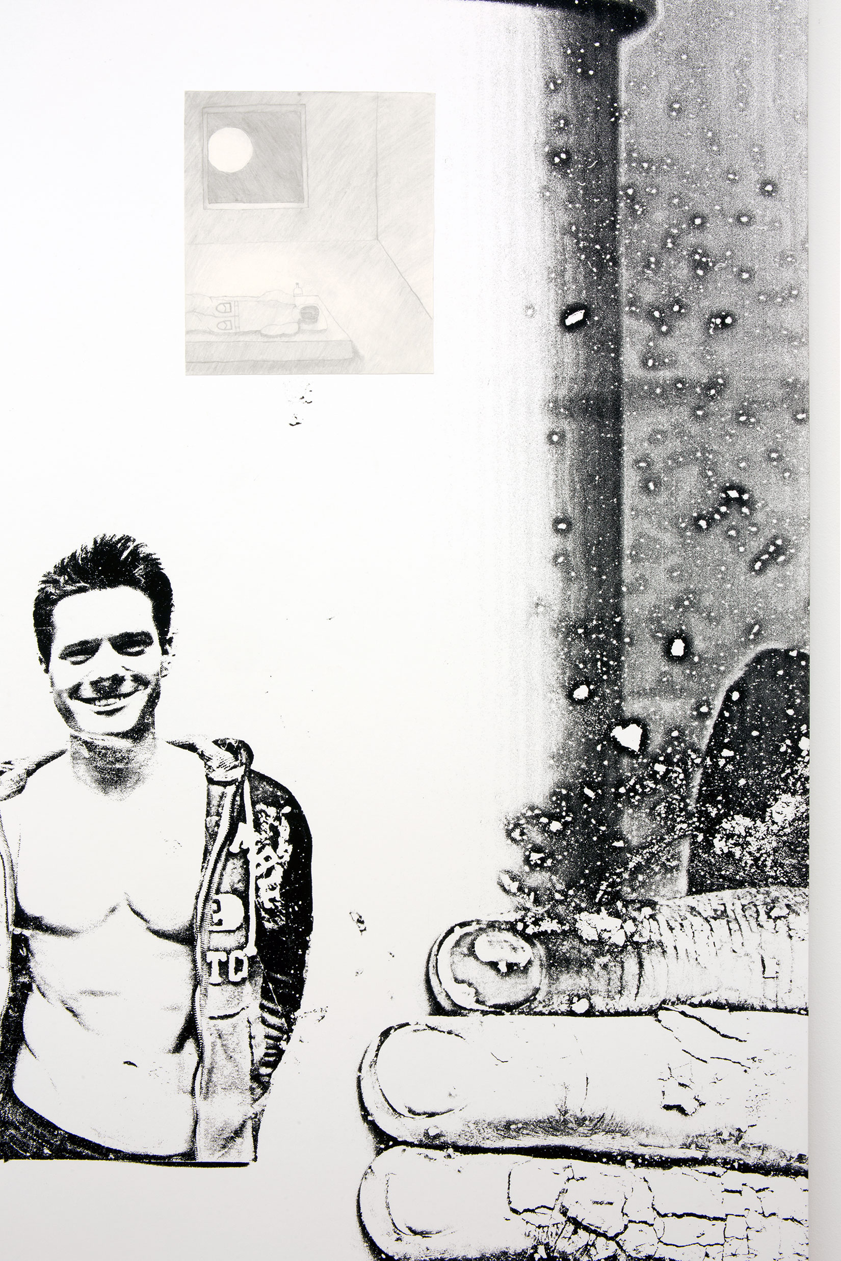 Lucie Stahl, “Abercrombie Workout”, 2014, inkjet print and collage on aluminium back-frame, 1670 x 1200 mm, Courtesy the artist.